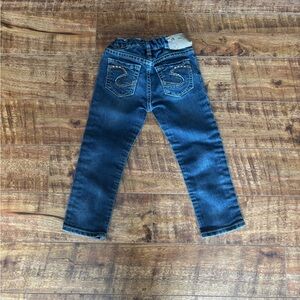 Silver Jeans Dark Blue Denim with Embroidery
